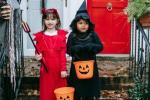Kids trick or treating