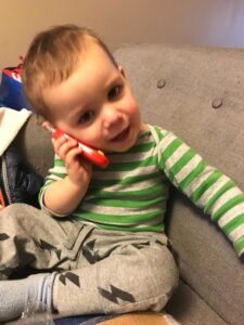 Deborah Wood's grandson as a toddler